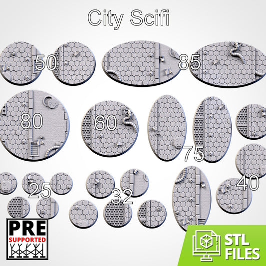 City Scifi Bases - 25mm - 100mm - Txarli Factory - 40k