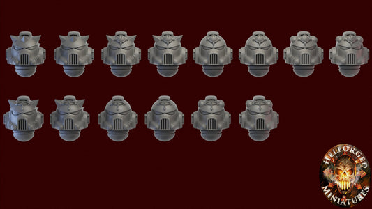 10 Assorted Mk 5 SoH Shadow Legion Helmets - Helforged Miniatures