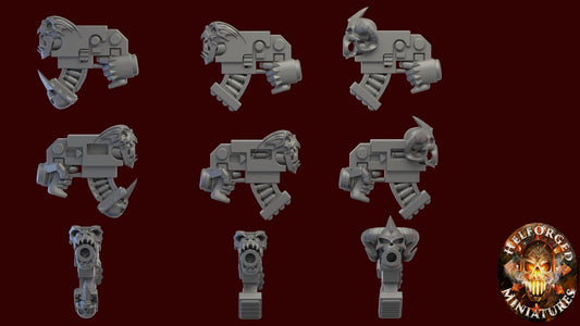 10 Assorted Midnight Count Pistol Bolters - Helforged Miniatures