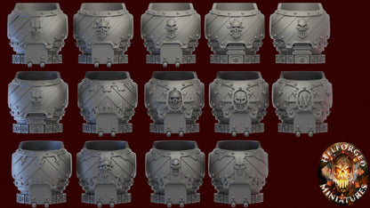10 Assorted Iron Legion Mark 3 Torsos - Helforged Miniatures