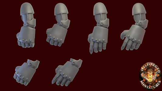 10 Assorted Mark 4 Power fists - Helforged Miniatures