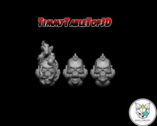 Set of 10 LotD Heads - MARTA_PUNKGIRL
