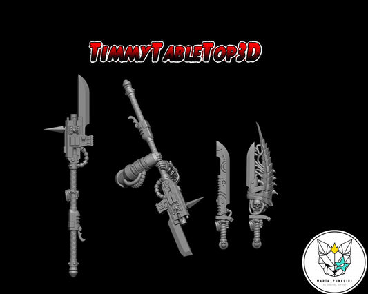 Set of 10 Prime DW Melee Weapons - MARTA_PUNKGIRL