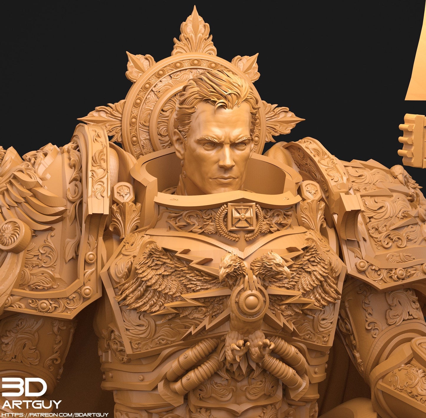 Lord of Guardians - 3 Head options - 2 Pose Options - 50mm scale - Multi-piece Kit - Advanced